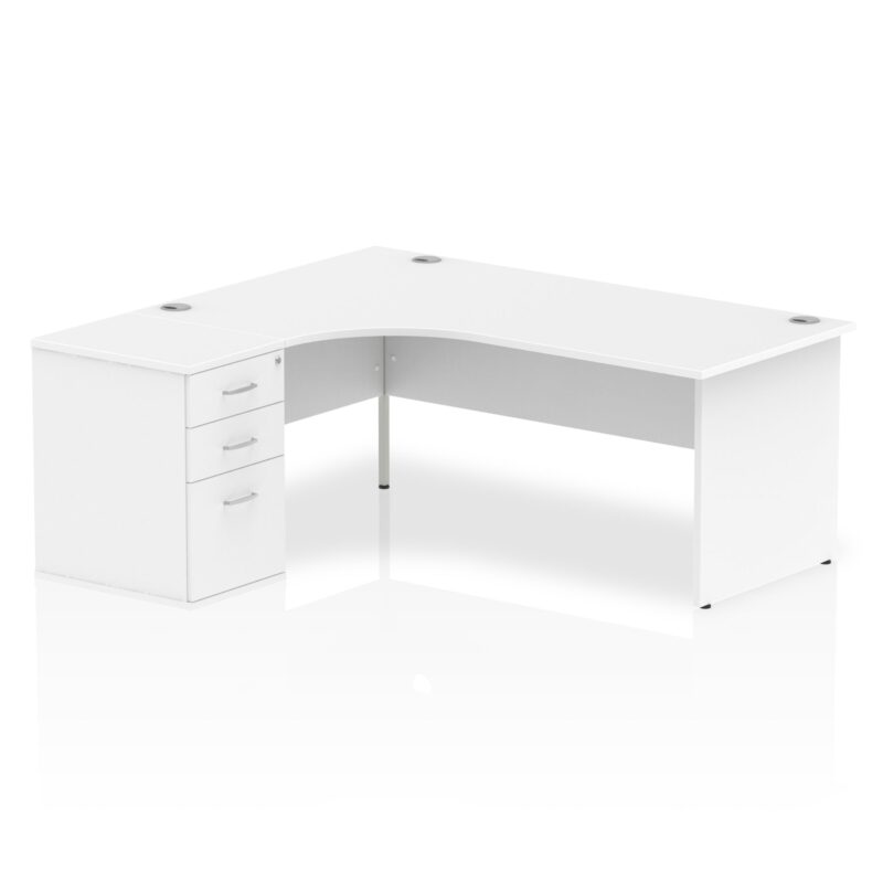 OE - Impulse Panel End Crescent Desk Workstation - Image 6
