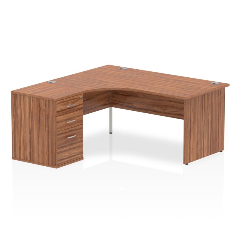 OE - Impulse Panel End Crescent Desk Workstation - Image 3