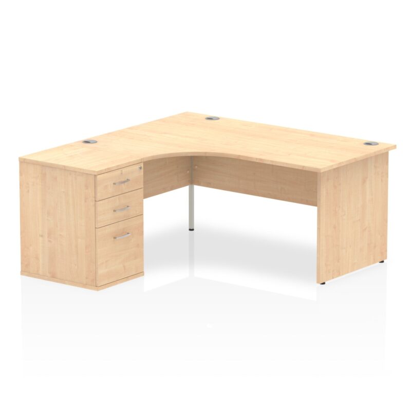 OE - Impulse Panel End Crescent Desk Workstation - Image 4