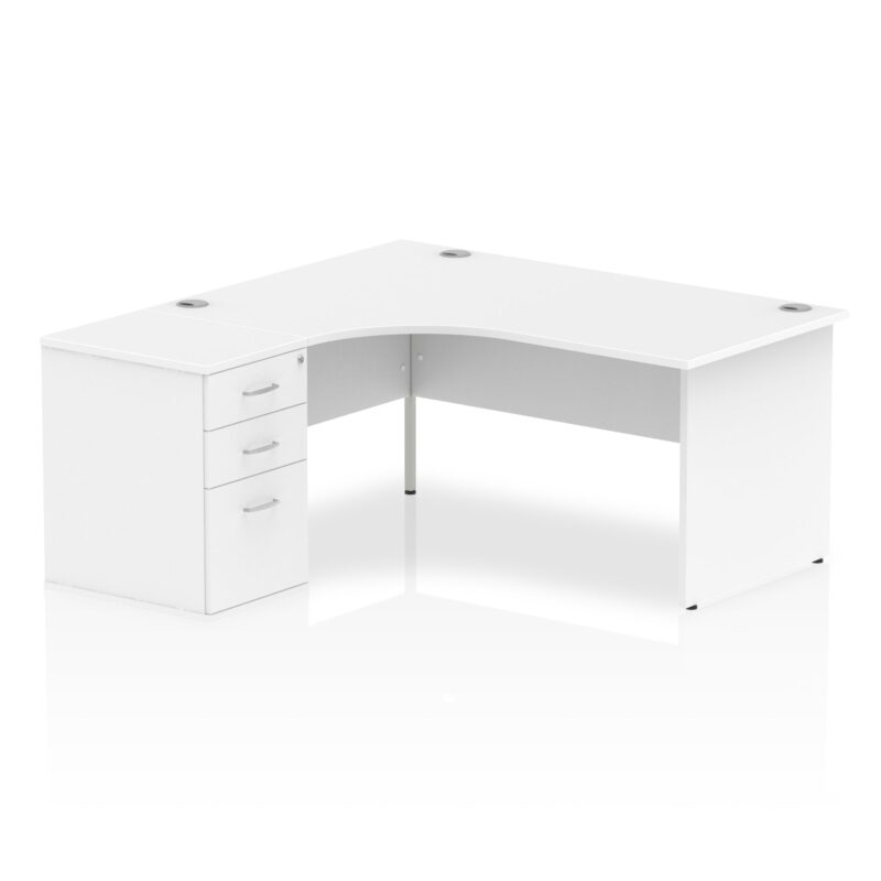 OE - Impulse Panel End Crescent Desk Workstation - Image 2