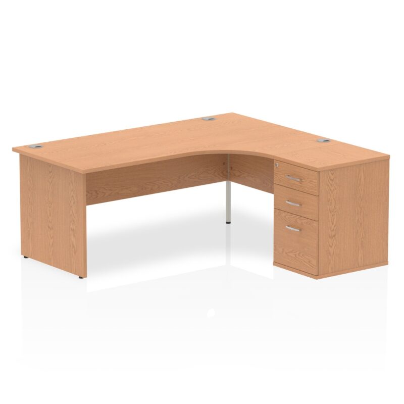 OE - Impulse Panel End Crescent Desk Workstation - Image 20
