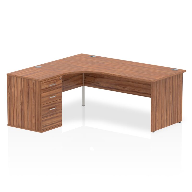 OE - Impulse Panel End Crescent Desk Workstation - Image 7