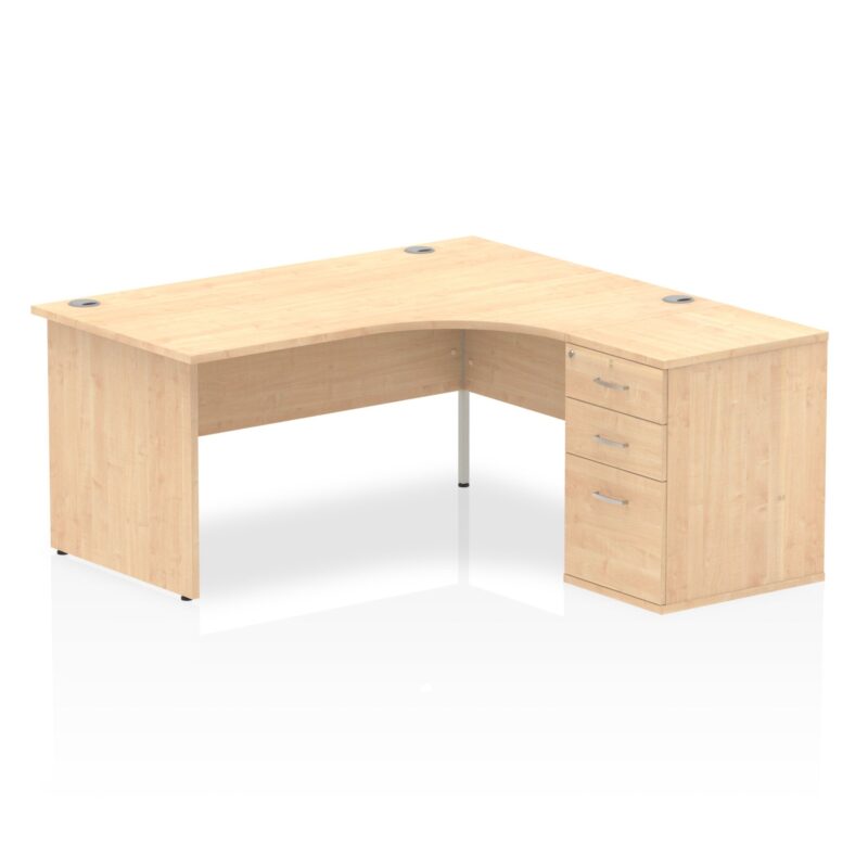 OE - Impulse Panel End Crescent Desk Workstation - Image 12