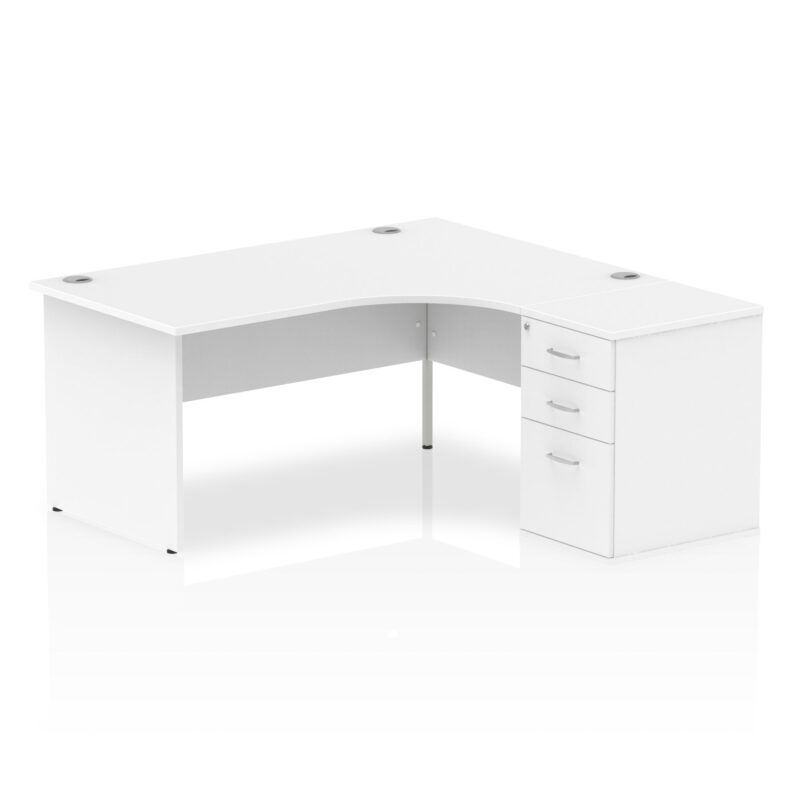 OE - Impulse Panel End Crescent Desk Workstation - Image 10