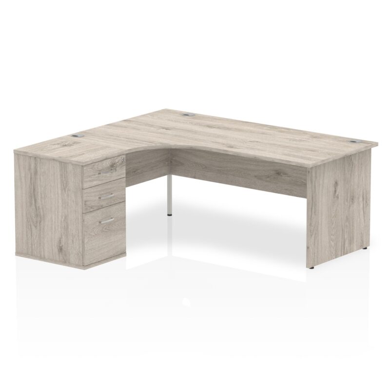 OE - Impulse Panel End Crescent Desk Workstation - Image 23