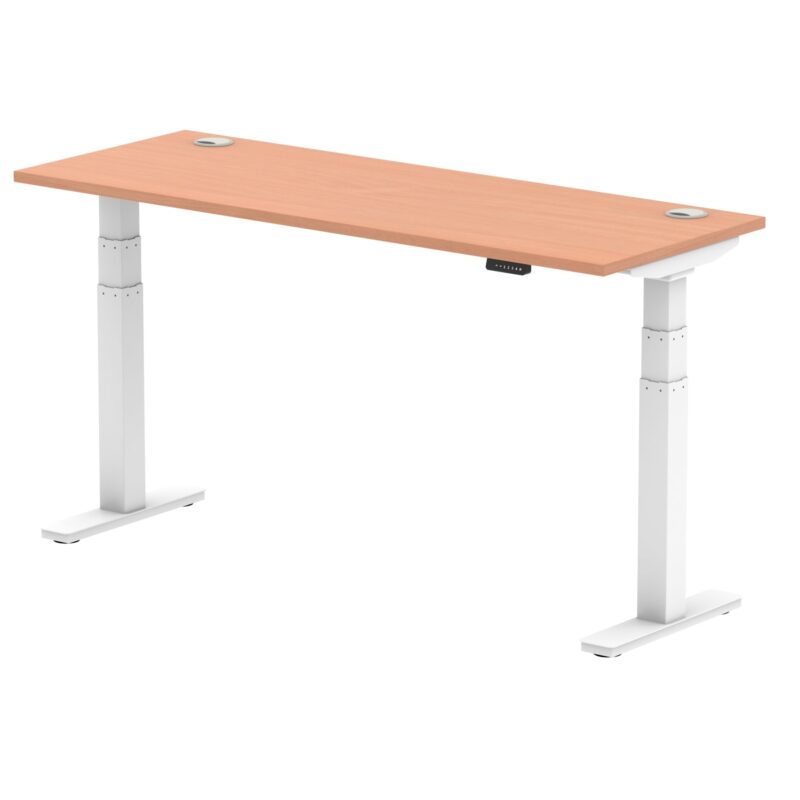 OE - Air Height Adjustable Slimline Desk With Cable Ports - Image 24
