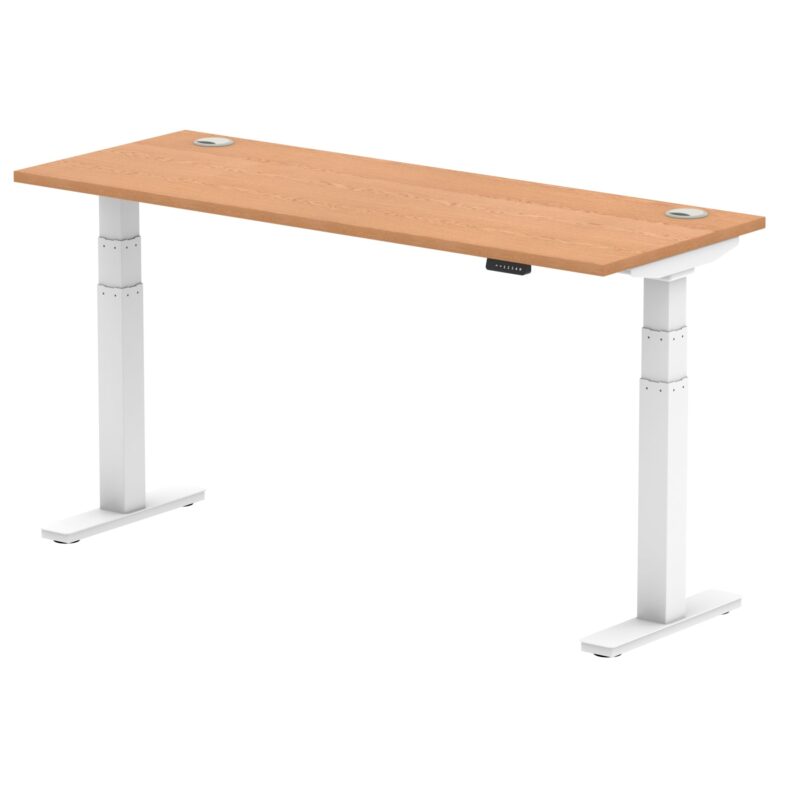 OE - Air Height Adjustable Slimline Desk With Cable Ports - Image 40