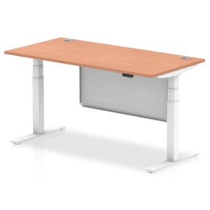 OE - Air Height Adjustable Desk with Cable Ports with Steel Modesty Panel - Image 24