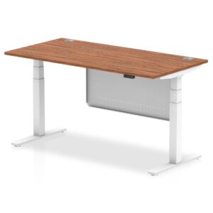 OE - Air Height Adjustable Desk with Cable Ports with Steel Modesty Panel - Image 28