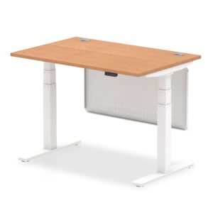 OE - Air Height Adjustable Desk with Cable Ports with Steel Modesty Panel - Image 38