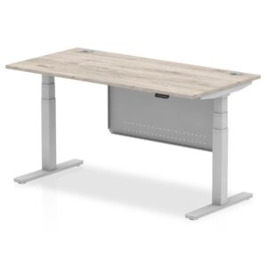 OE - Air Height Adjustable Desk with Cable Ports with Steel Modesty Panel - Image 45