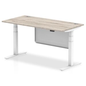 OE - Air Height Adjustable Desk with Cable Ports with Steel Modesty Panel - Image 46