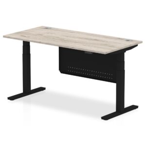 OE - Air Height Adjustable Desk with Cable Ports with Steel Modesty Panel - Image 70