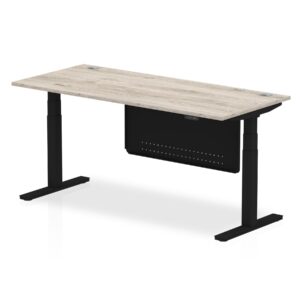 OE - Air Height Adjustable Desk with Cable Ports with Steel Modesty Panel - Image 71