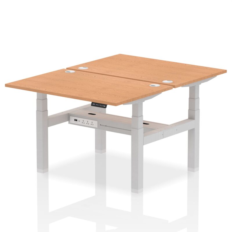 OE - Air Back-to-Back Height Adjustable Bench Desk - 2 Person - Image 11