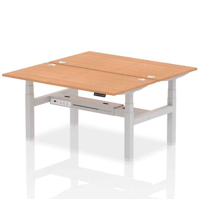 OE - Air Back-to-Back Height Adjustable Bench Desk - 2 Person - Image 47