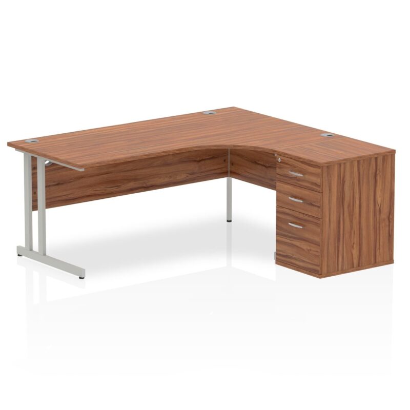 OE - Impulse 1800mm Cantilever Right Crescent Desk Workstation - Image 4