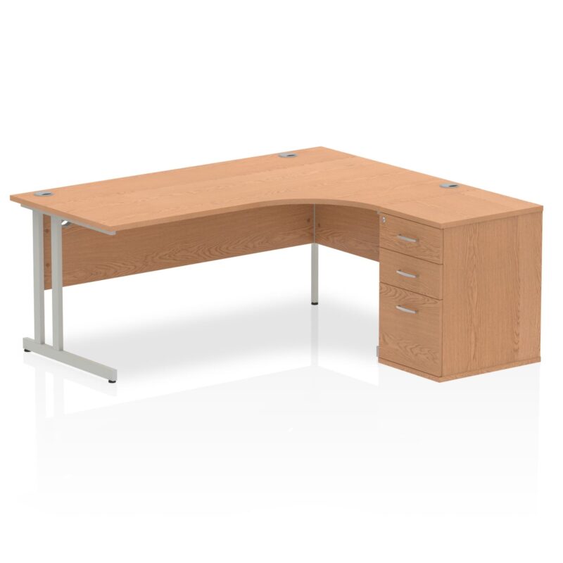 OE - Impulse 1800mm Cantilever Right Crescent Desk Workstation - Image 6