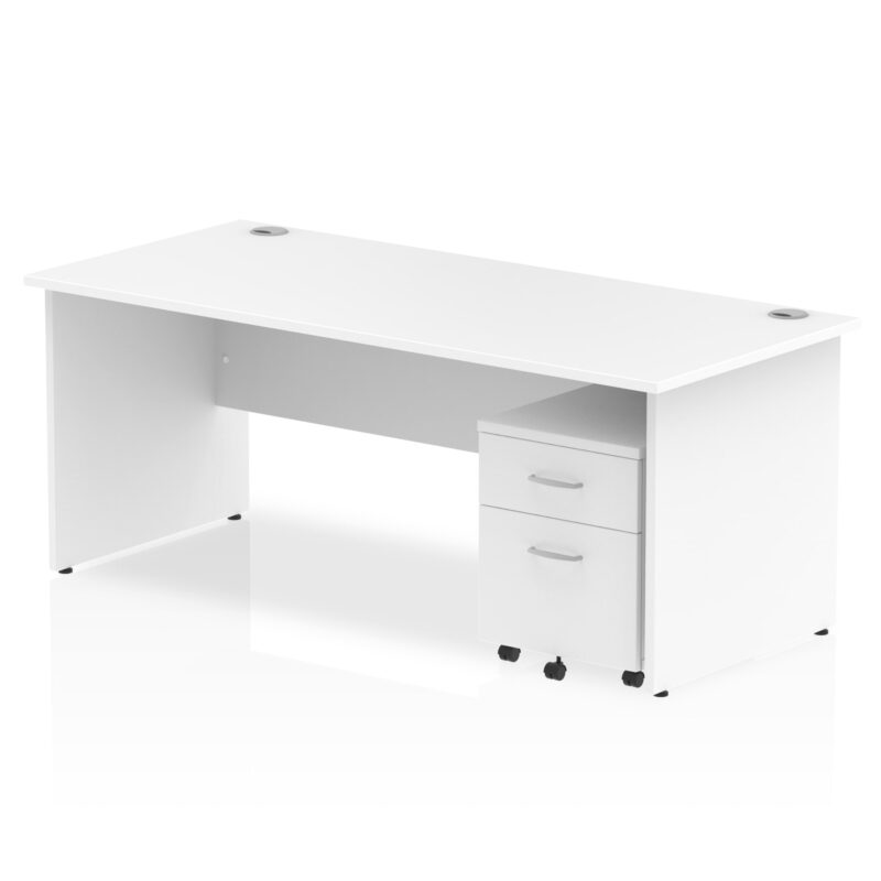 OE - Impulse Panel End Straight Desk With Mobile Pedestal - Image 15