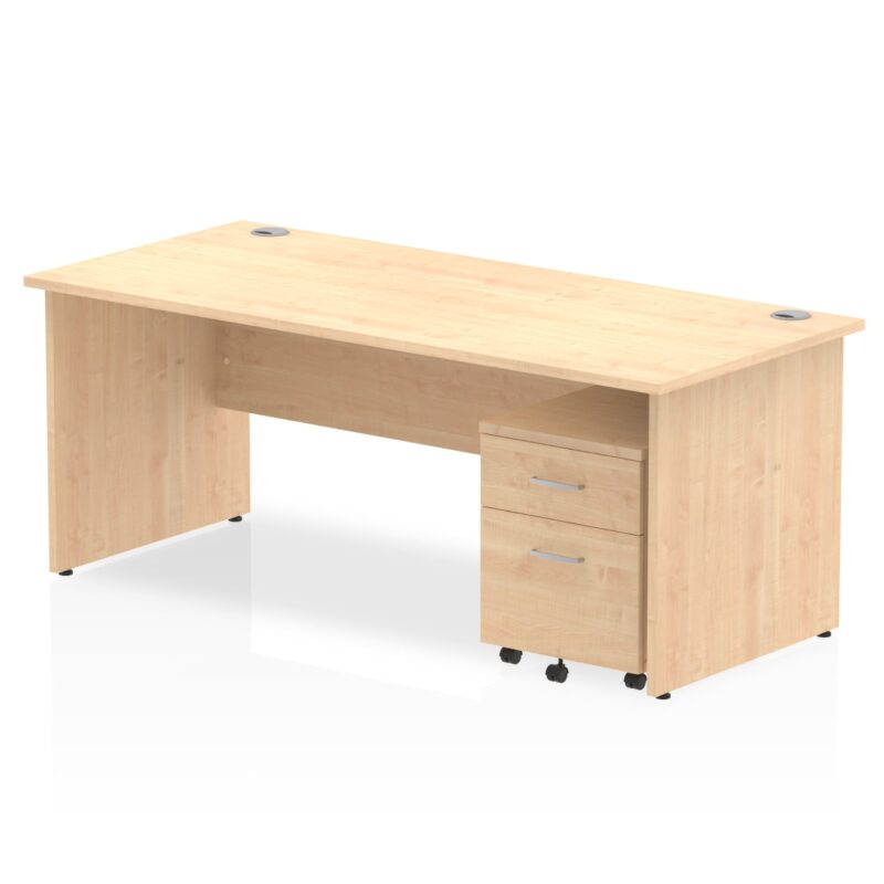 OE - Impulse Panel End Straight Desk With Mobile Pedestal - Image 23