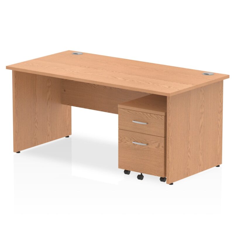 OE - Impulse Panel End Straight Desk With Mobile Pedestal - Image 26