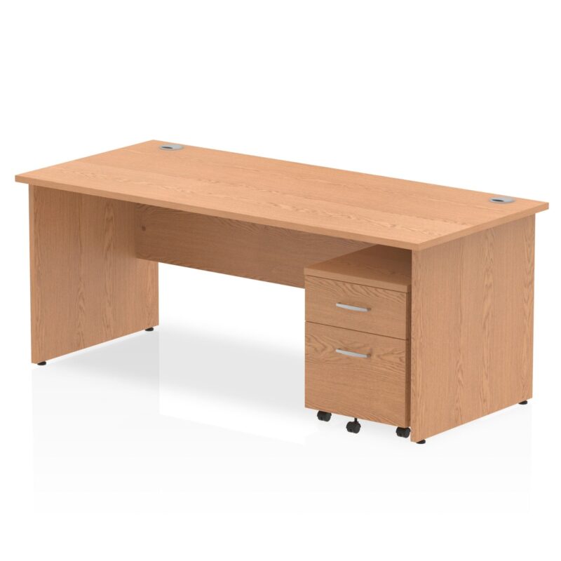 OE - Impulse Panel End Straight Desk With Mobile Pedestal - Image 27
