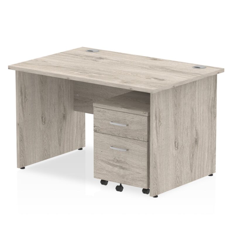 OE - Impulse Panel End Straight Desk With Mobile Pedestal - Image 3