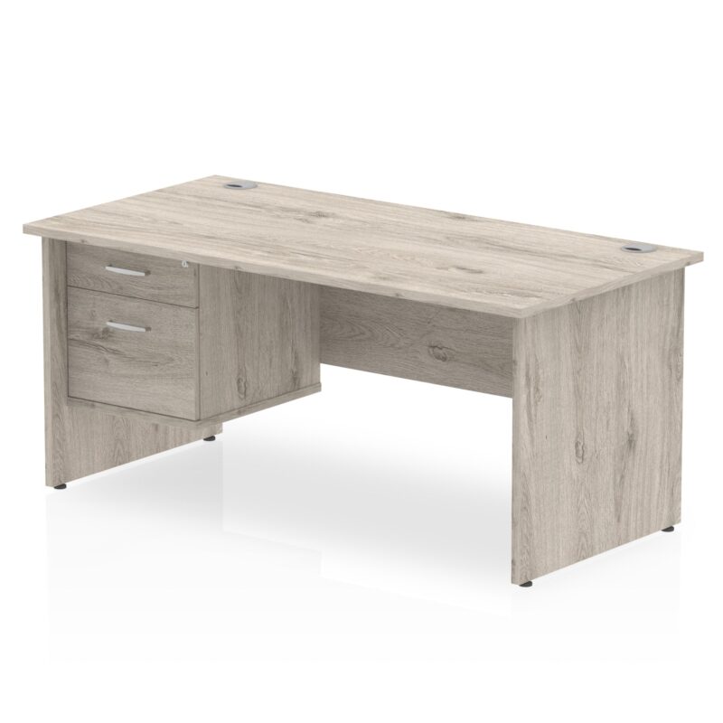 OE - Impulse 1800mm Panel End Straigh Desk With Single Fixed Pedestal - Image 2