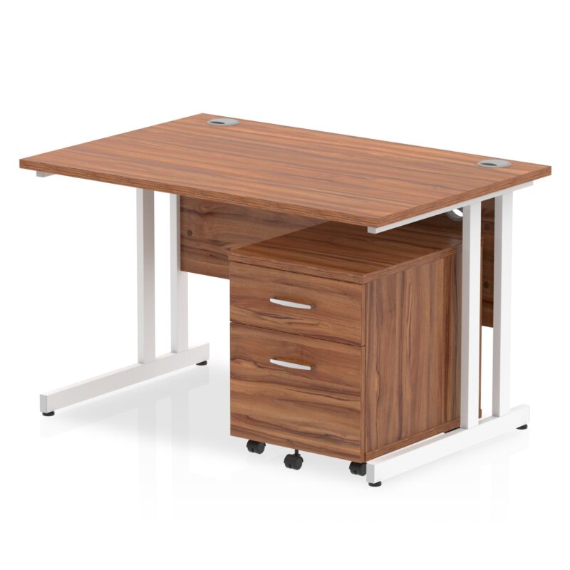 OE - Impulse 1200mm Cantilever Straight Desk With Mobile Pedestal - Image 9