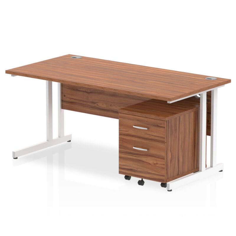 OE - Impulse 1600mm Cantilever Straight Desk With Mobile Pedestal - Image 13