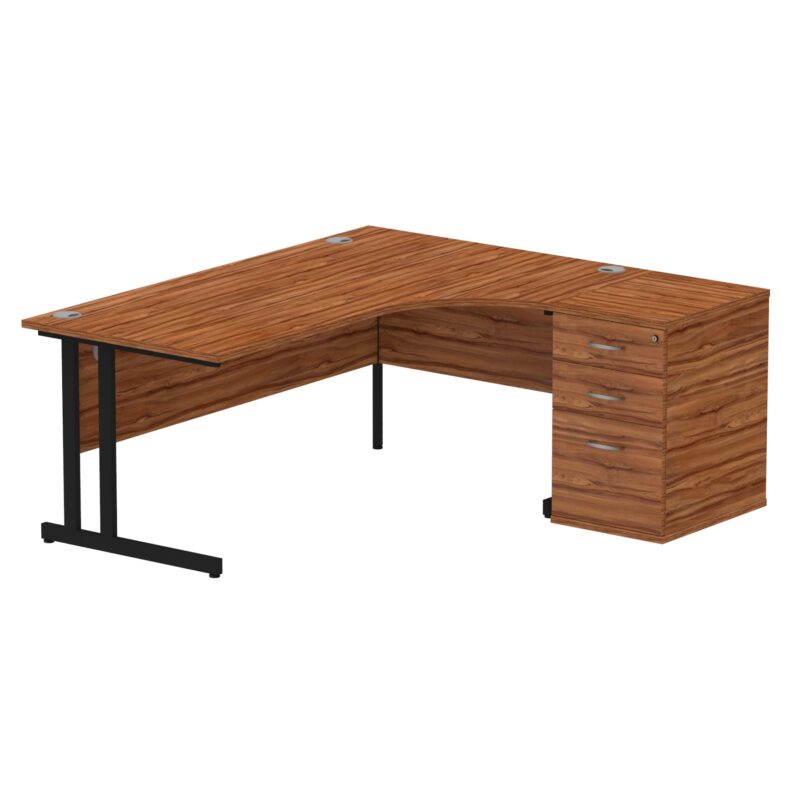 OE - Impulse 1800mm Cantilever Right Crescent Desk Workstation - Image 12