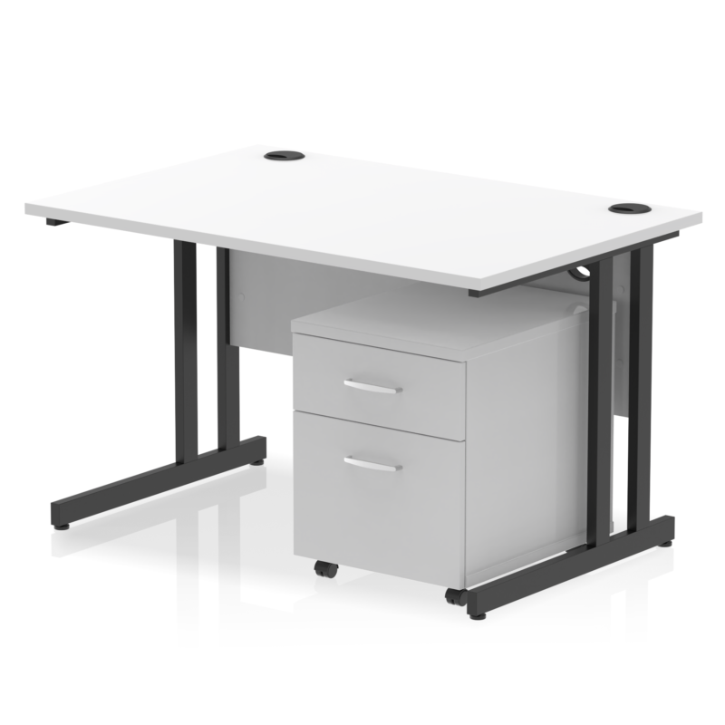OE - Impulse 1200mm Cantilever Straight Desk With Mobile Pedestal - Image 20