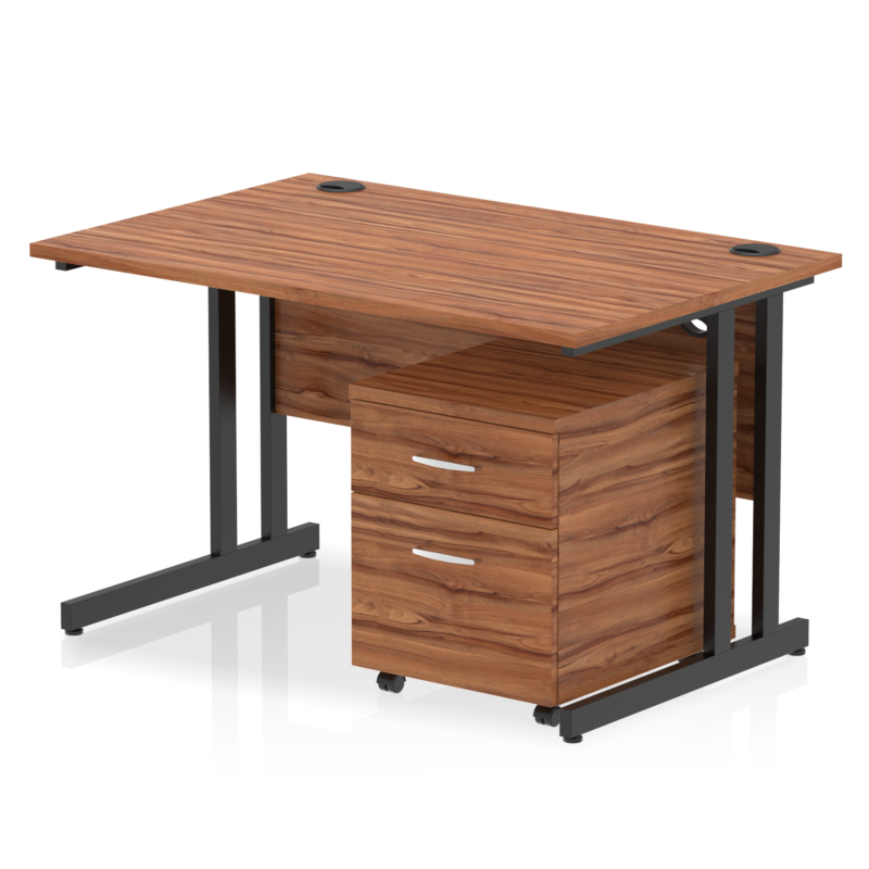 OE - Impulse 1200mm Cantilever Straight Desk With Mobile Pedestal - Image 21