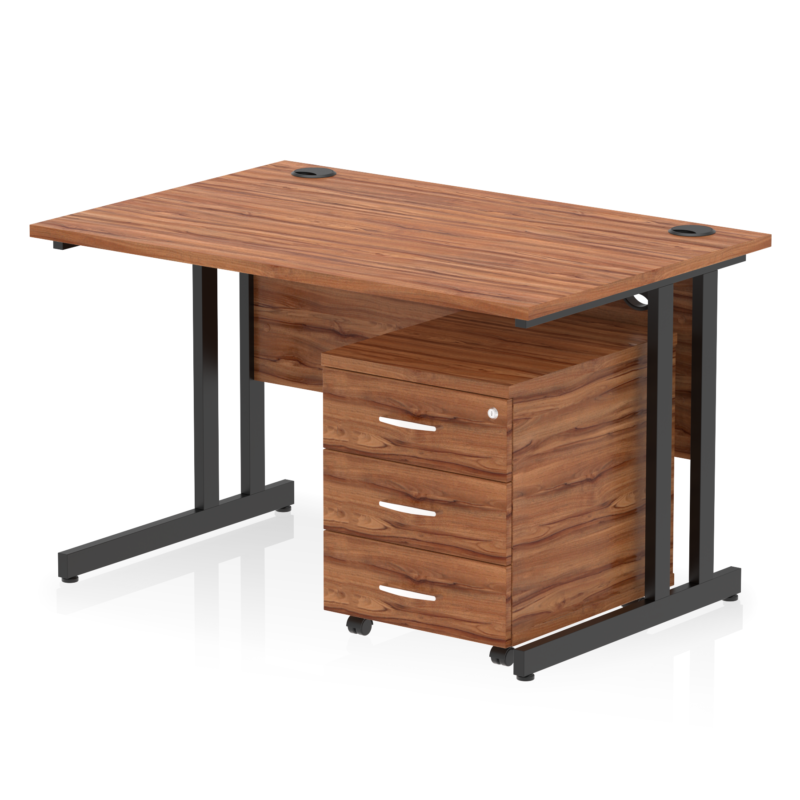 OE - Impulse 1200mm Cantilever Straight Desk With Mobile Pedestal - Image 27