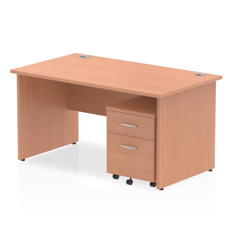 OE - Impulse Panel End Straight Desk With Mobile Pedestal - Image 10