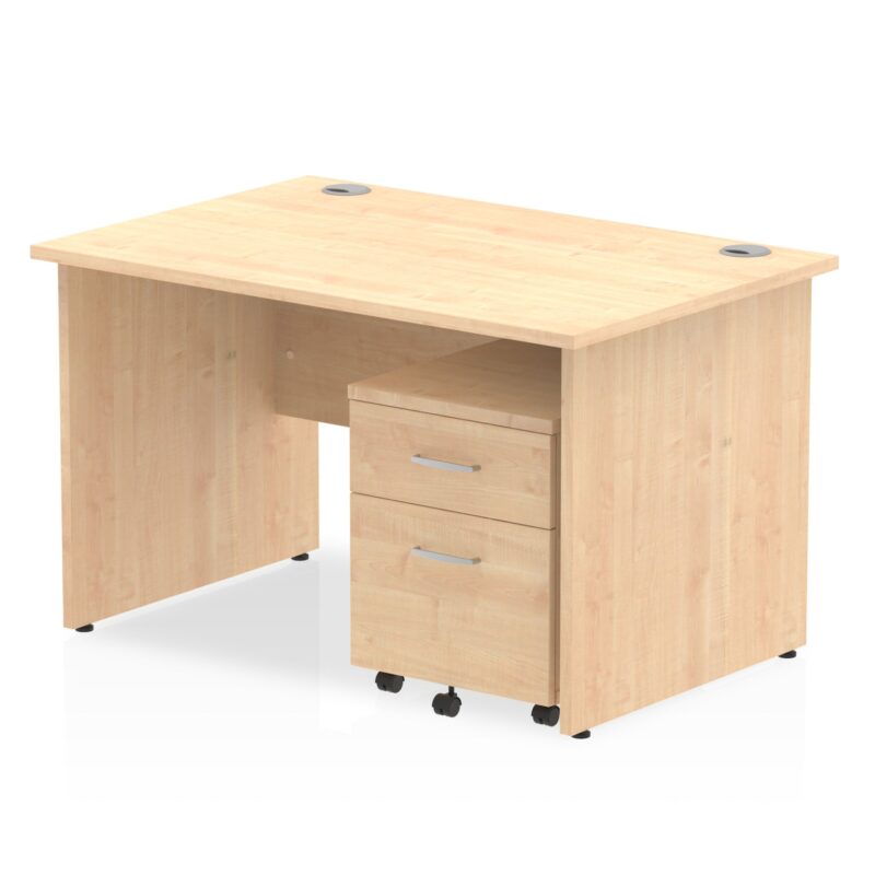 OE - Impulse Panel End Straight Desk With Mobile Pedestal - Image 20