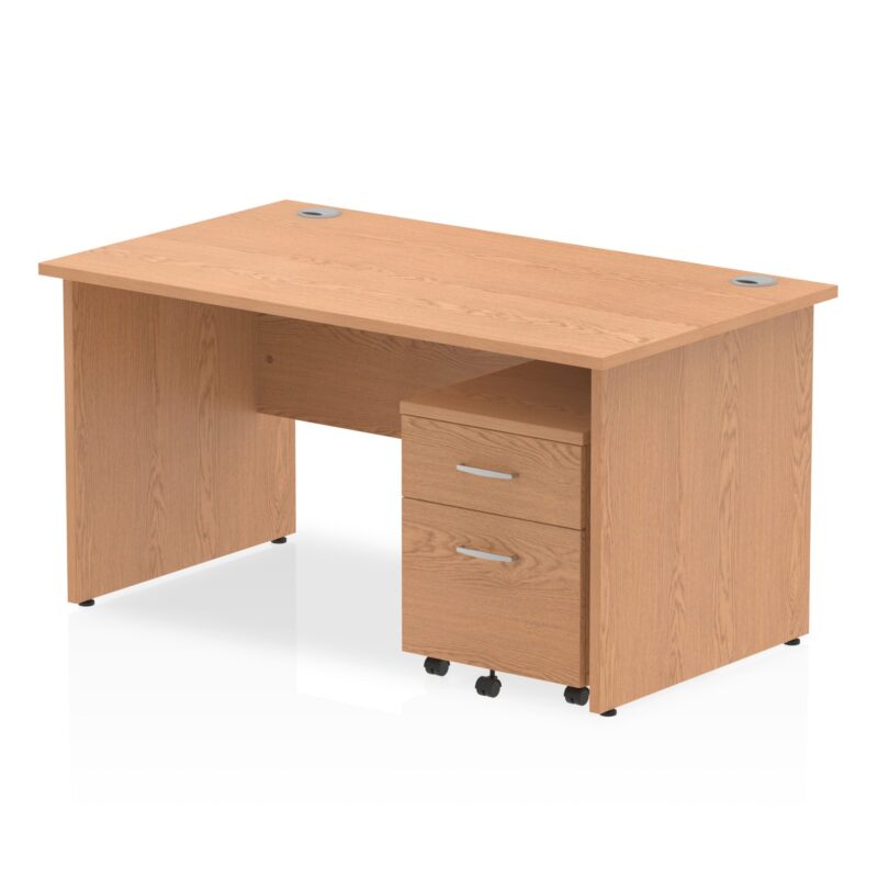 OE - Impulse Panel End Straight Desk With Mobile Pedestal - Image 25