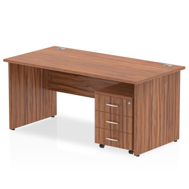 OE - Impulse Panel End Straight Desk With Mobile Pedestal - Image 36