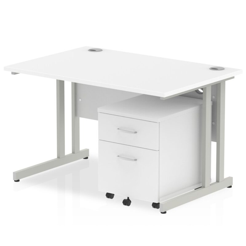 OE - Impulse 1200mm Cantilever Straight Desk With Mobile Pedestal - Image 28
