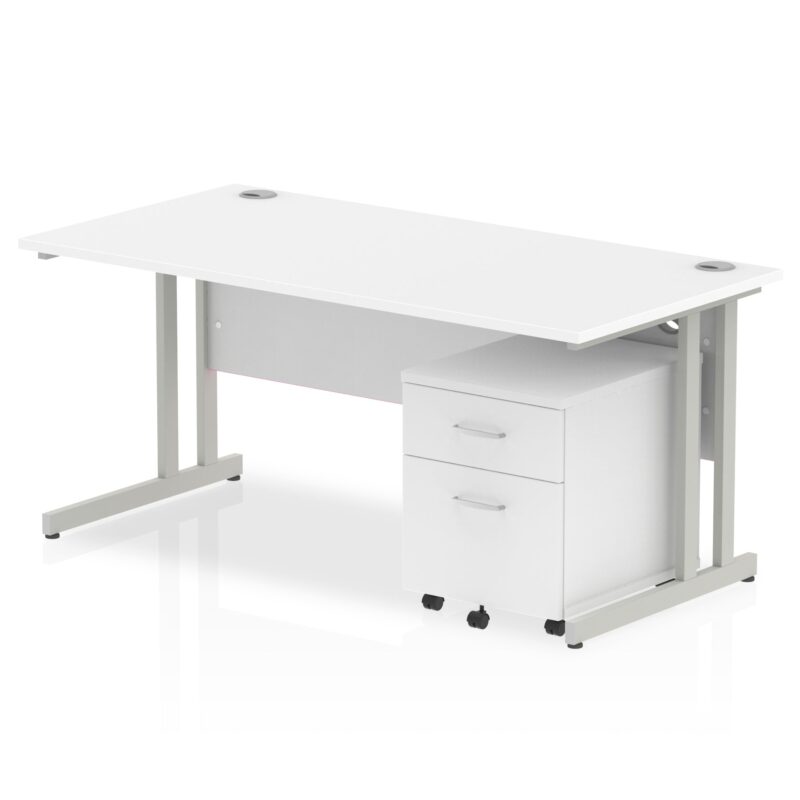 OE - Impulse 1600mm Cantilever Straight Desk With Mobile Pedestal - Image 15