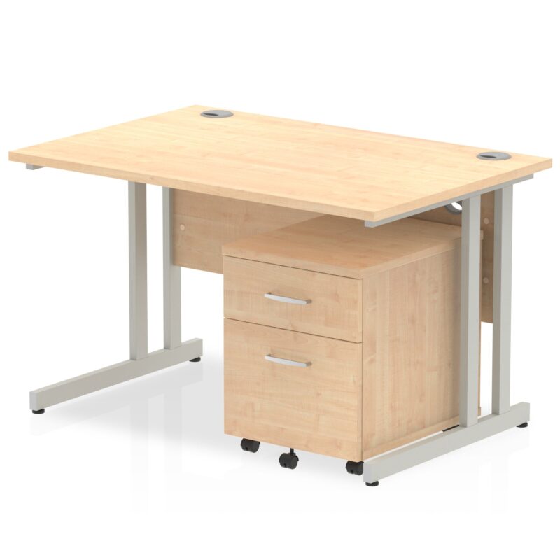 OE - Impulse 1200mm Cantilever Straight Desk With Mobile Pedestal - Image 30