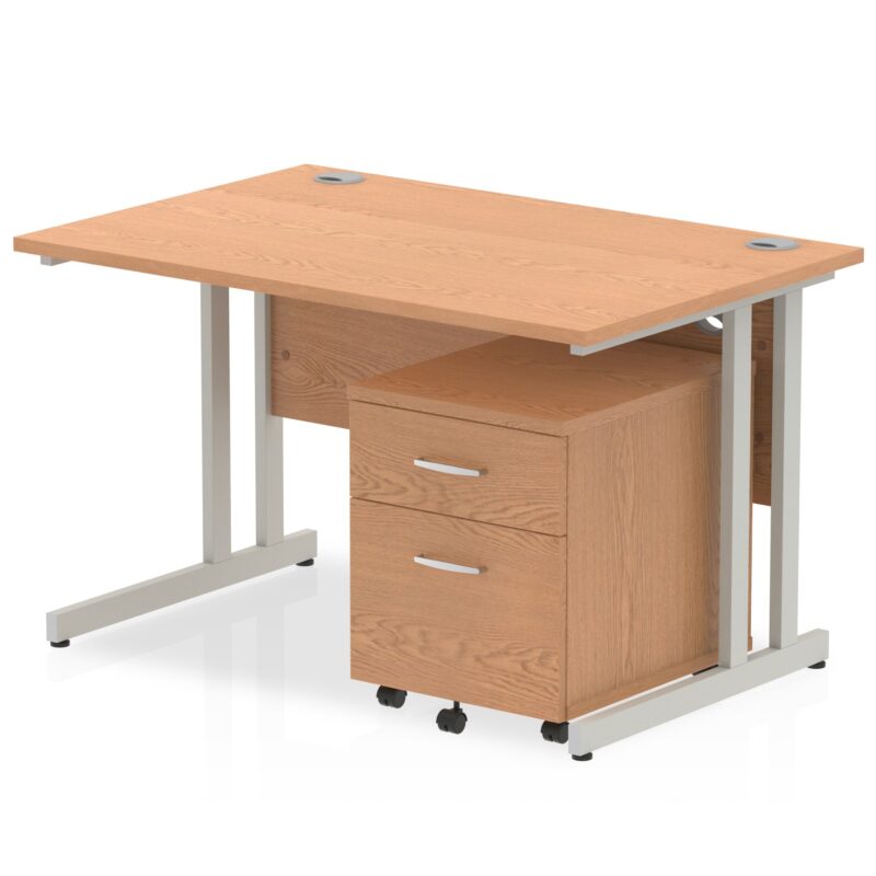 OE - Impulse 1200mm Cantilever Straight Desk With Mobile Pedestal - Image 31