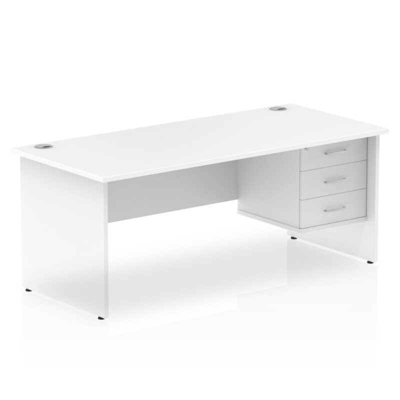 OE - Impulse 1800mm Panel End Straigh Desk With Single Fixed Pedestal - Image 8