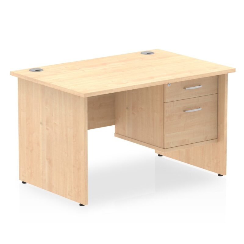 OE - Impulse 1200mm Panel End Straight Desk With Single Fixed Pedestal - Image 9