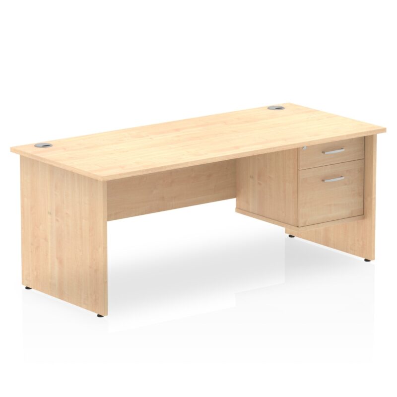 OE - Impulse 1800mm Panel End Straigh Desk With Single Fixed Pedestal - Image 9