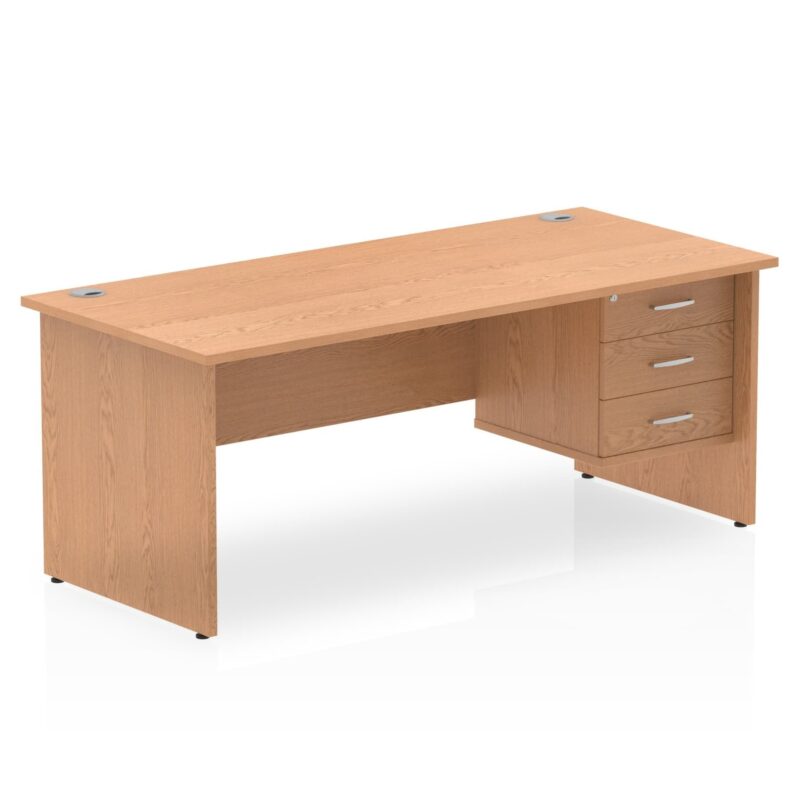 OE - Impulse 1800mm Panel End Straigh Desk With Single Fixed Pedestal - Image 12