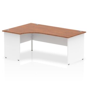 OE - Impulse 1800mm Left Crescent Desk Panel End Leg Two Tone