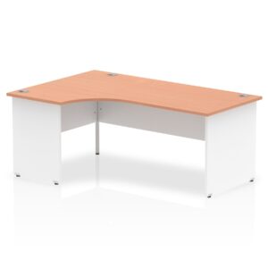 OE - Impulse 1800mm Left Crescent Desk Panel End Leg Two Tone - Image 2