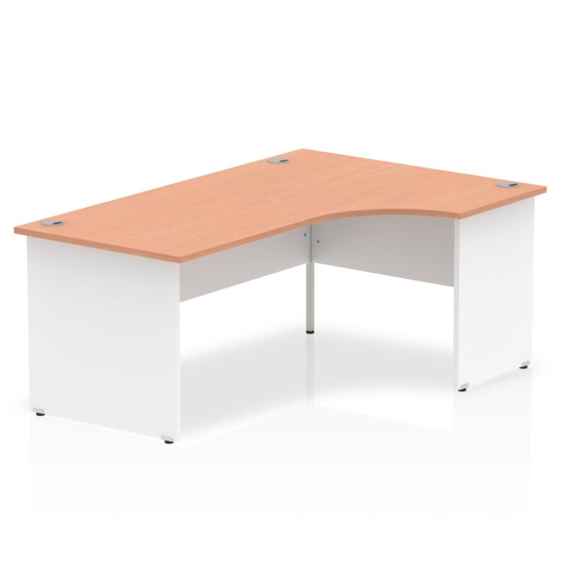 OE - Impulse 1800mm Right Crescent Desk Panel End Leg Two Tone - Image 2