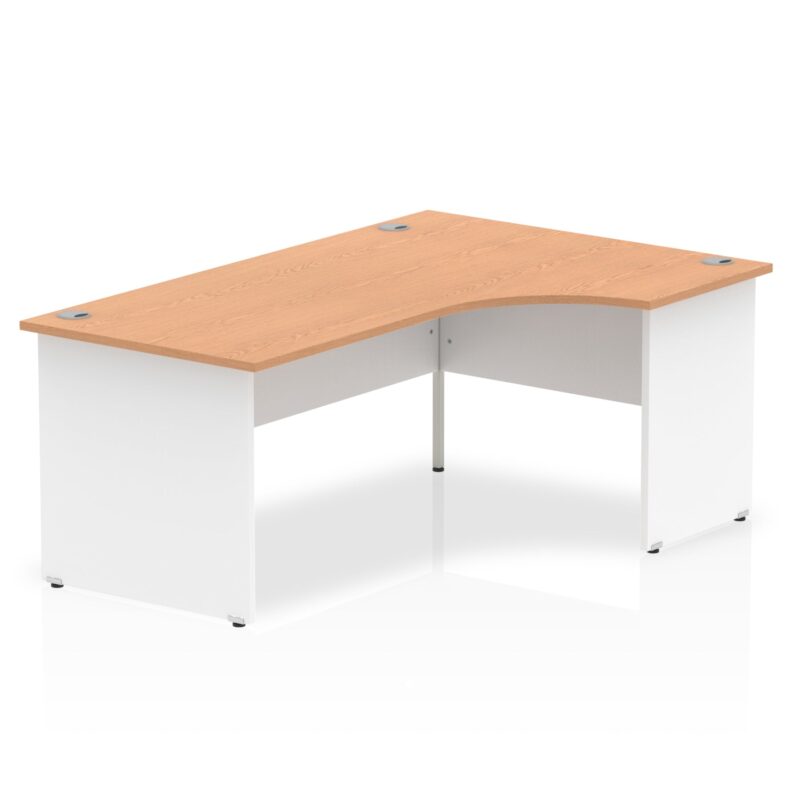 OE - Impulse 1800mm Right Crescent Desk Panel End Leg Two Tone - Image 3